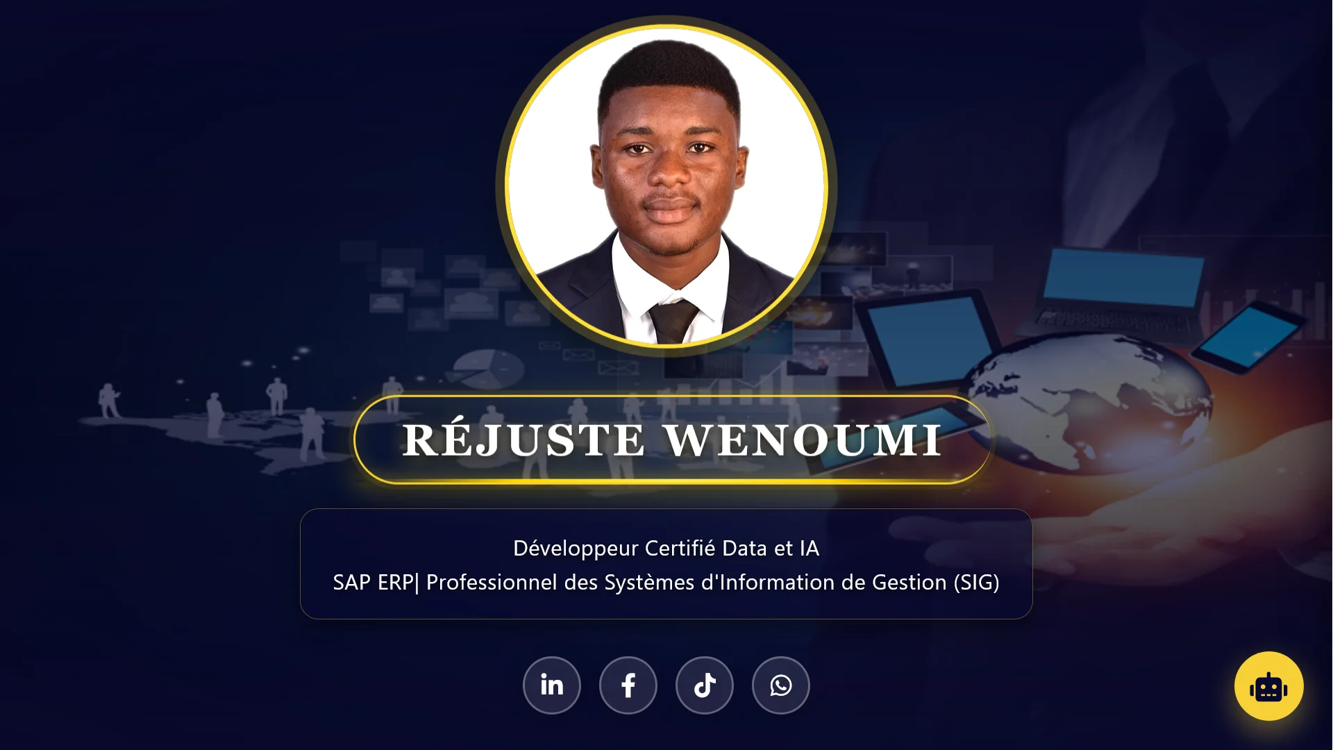 Réjuste WENOUMI - Écosystème Portfolio Premium & IA